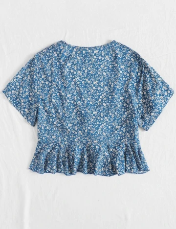 Top SHEIN, albastru, M Albastru