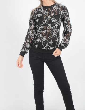 Bluza Reserved, negru, XS