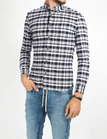 Camasa Reserved, bleumarin, XS