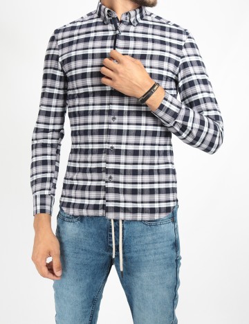 Camasa Reserved, bleumarin, XS