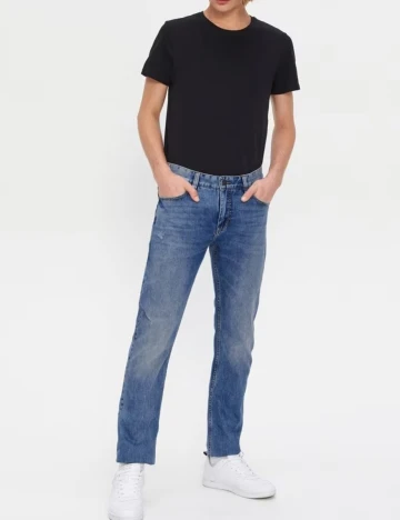 Blugi House Brand, albastru denim, W28/L30