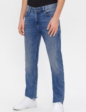 Blugi House Brand, albastru denim, W28/L30