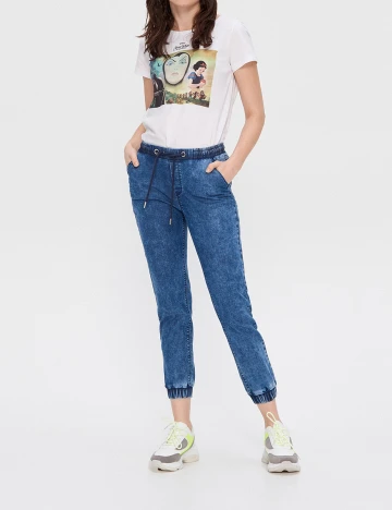 Blugi House Brand, albastru, 34 Albastru