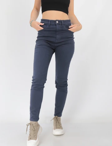 Pantaloni Stradivarius, bleumarin, 38