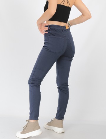 Pantaloni Stradivarius, bleumarin, 38