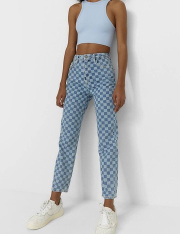 Blugi Stradivarius, albastru, 36