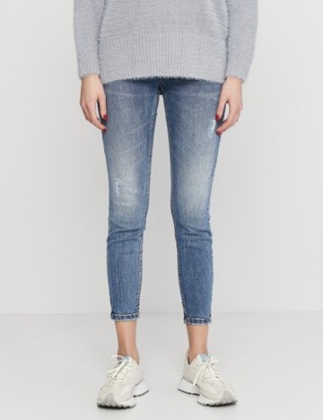 Blugi Stradivarius, albastru, 42