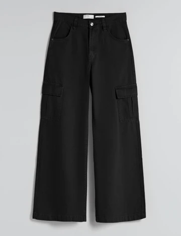 Blugi Bershka, negru, 36 Negru