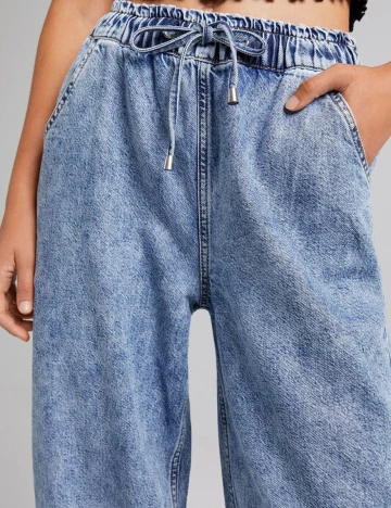 Blugi Bershka, albastru, XS