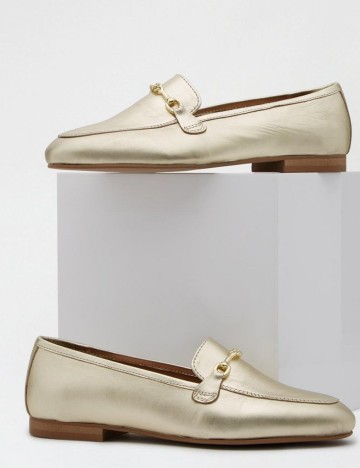 Mocasini Dorothy Perkins, auriu, 42