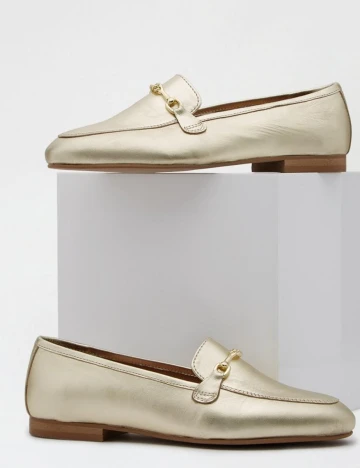 Mocasini Dorothy Perkins, auriu, 42 Galben
