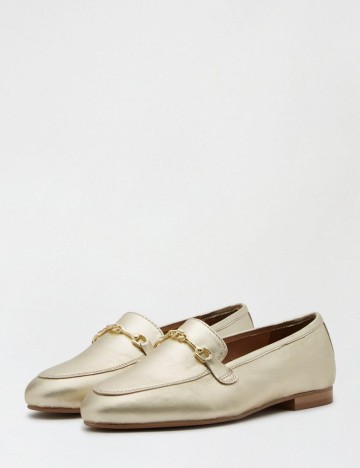 Mocasini Dorothy Perkins, auriu, 42