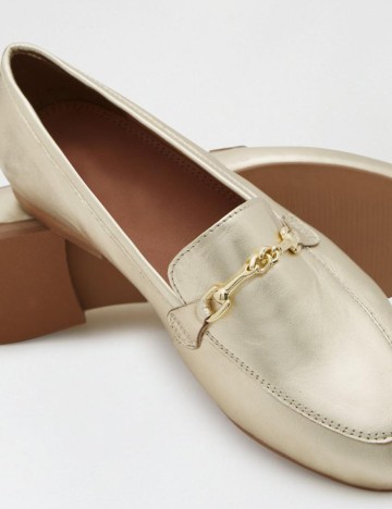Mocasini Dorothy Perkins, auriu, 42