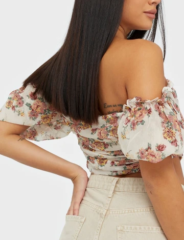 Top NELLY , floral, 36