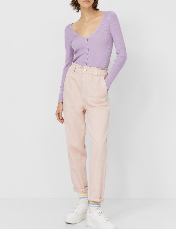 Cardigan Stradivarius, lila, M