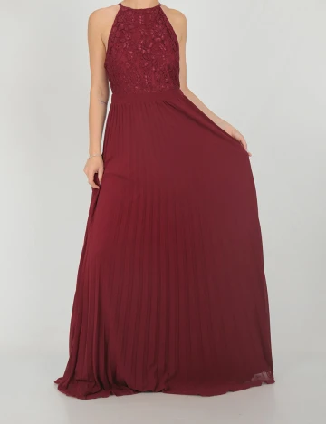 Rochie lunga Moments New York, grena, 36