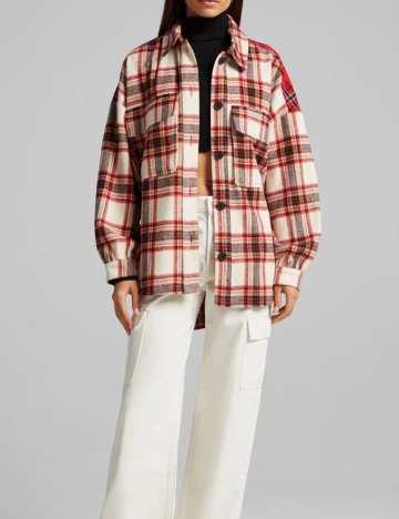 Jacheta Bershka, rosu, XS