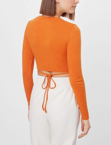 Top Bershka, portocaliu, L