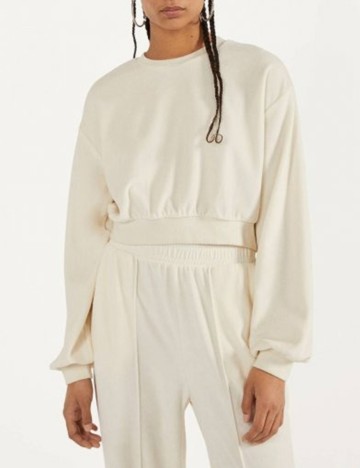Bluza Bershka, crem, XS