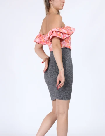 Fusta Stradivarius, gri, XS