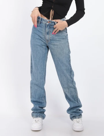 Blugi Bershka, albastru, 34