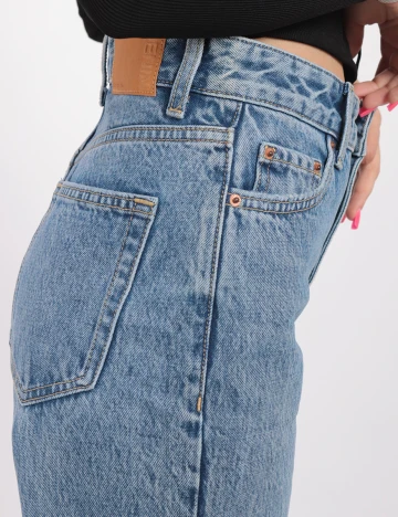 Blugi Bershka, albastru, 34
