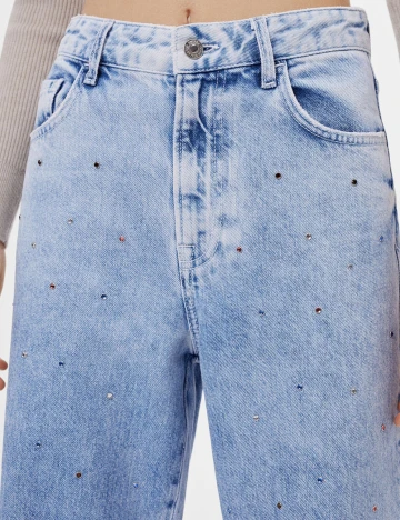 Blugi Bershka, albastru, 32