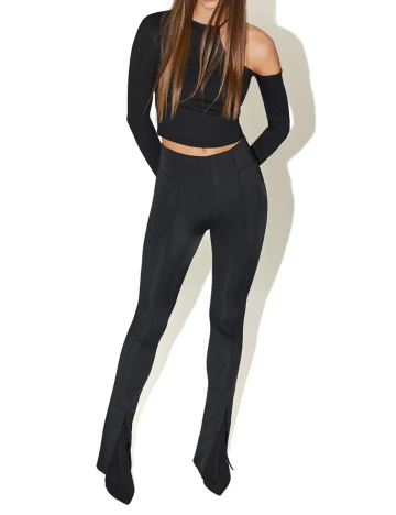 Pantaloni Bershka, negru, S