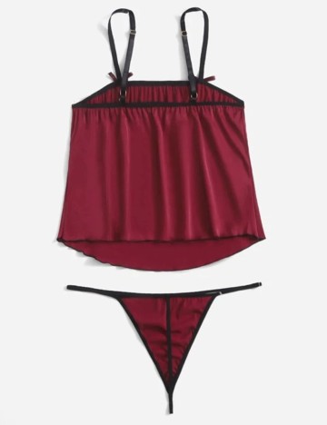 Set lenjerie SHEIN CURVE, visiniu, 3XL