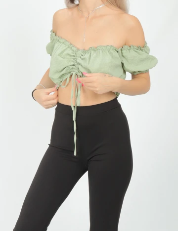 Top SHEIN, verde, S