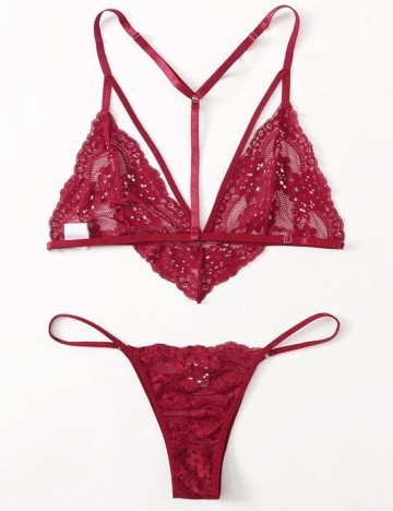 Set lenjerie SHEIN CURVE, rosu, 1 XL