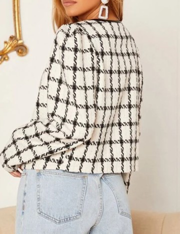 Blazer SHEIN, alb, XS