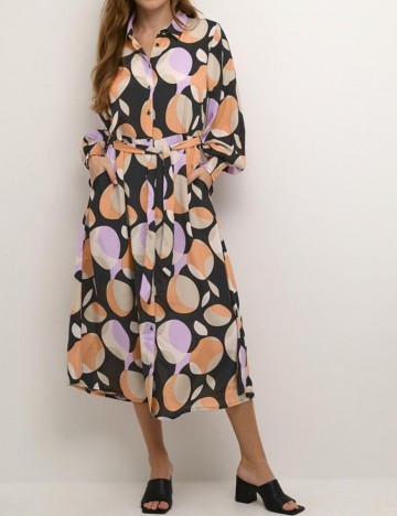 Rochie medie Kaffe, mix culori