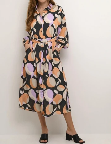 Rochie medie Kaffe, mix culori