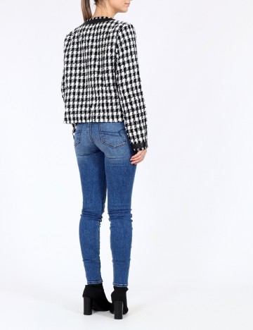 Blazer SHEIN, alb/negru, XS