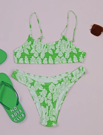 Costum de baie SHEIN, verde, M Verde
