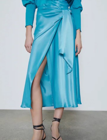 Fusta Zara, albastru, L
