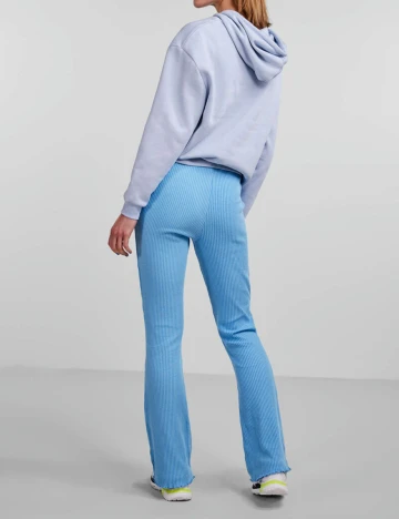 Pantaloni Pieces, albastru, M