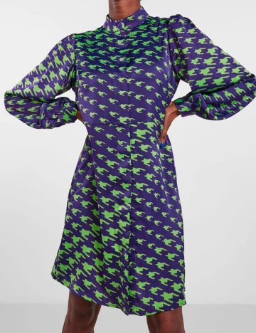 Rochie scurta Y.A.S, verde/mov, L