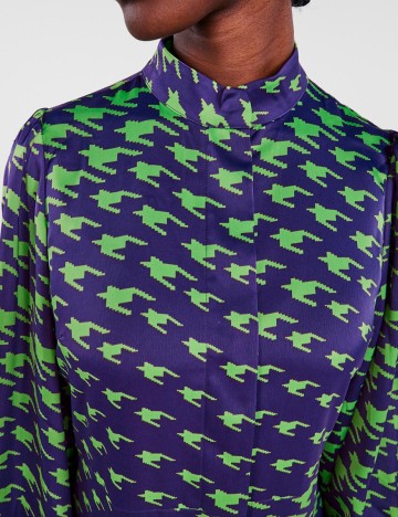 Rochie scurta Y.A.S, verde/mov, L