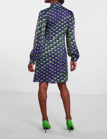 Rochie scurta Y.A.S, verde/mov, L