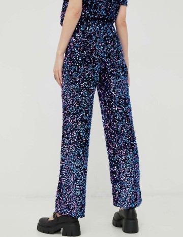 Pantaloni Pieces, albastru, XS