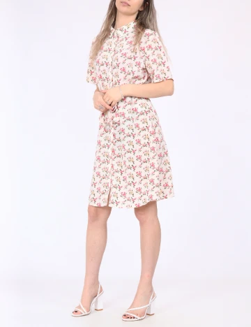 Rochie scurta Pieces, floral, M
