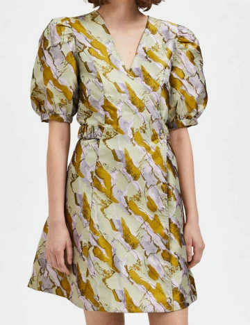 Rochie scurta Selected Femme, verde, 40
