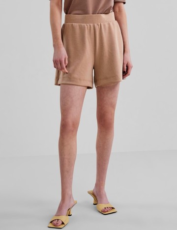 Pantaloni scurti Y.A.S, maro, S
