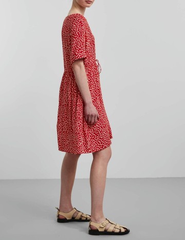 Rochie Scurta Pieces, rosu, XS