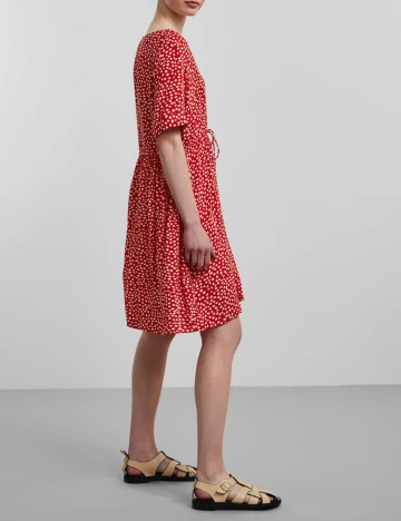 Rochie Scurta Pieces, rosu, XS