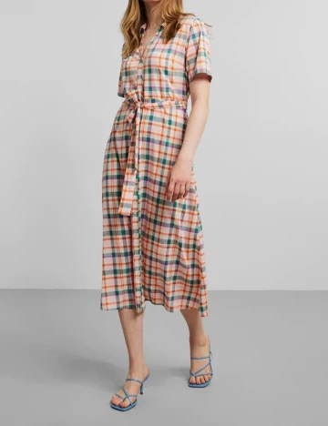 Rochie medie Pieces, mix culori, S Mix culori