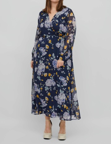 Rochie lunga EVOKED VILA, bleumarin