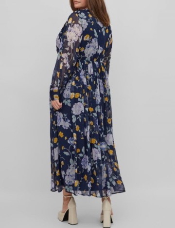 Rochie lunga EVOKED VILA, bleumarin